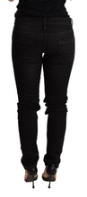 Load image into Gallery viewer, Acht Black Low Waist Skinny Denim Trouser
