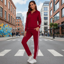Load image into Gallery viewer, Women’s Fashionable Printed Sports Long-Sleeve Hoodie Set
