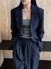 Load image into Gallery viewer, Linen Suit Jacket + Pants Two-Piece Suit
