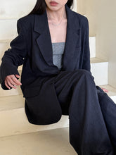 Load image into Gallery viewer, Linen Suit Jacket + Pants Two-Piece Suit
