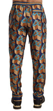 Load image into Gallery viewer, Dolce &amp; Gabbana Multicolor Patterned Joggers Silk Pants
