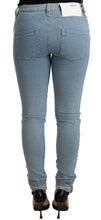 Load image into Gallery viewer, Acht Blue Cotton Stretch Hem Slim Fit Women Denim Trouser
