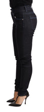 Load image into Gallery viewer, Acht Blue Cotton Low Waist Slim Fit Denim Women Trouser Jeans
