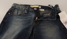 Load image into Gallery viewer, Acht Blue Washed Cotton Low Waist Skinny Denim Women Trouser Jeans
