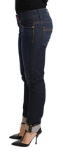 Load image into Gallery viewer, Acht Blue Washed Cotton Low Waist Skinny Denim Women Trouser Jeans
