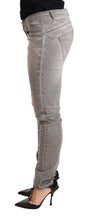 Load image into Gallery viewer, Acht Light Gray Washed Cotton Slim Fit Denim Women Trouser Jeans
