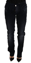 Load image into Gallery viewer, Acht Blue Washed Cotton Denim Low Waist Loose Fit Trousers Jeans
