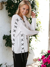 Load image into Gallery viewer, Criss-Cross Soft Tunic Sweater
