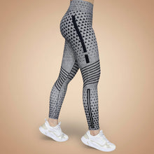 Load image into Gallery viewer, High-Elastic Printed Yoga Leggings – High Waist Tummy Control Fitness Pants
