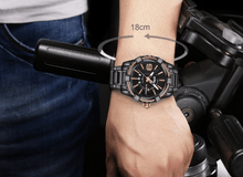 Load image into Gallery viewer, Men's  Luxury Stainless steal Waterproof Watch With Day And Date Display Unique Design Perfect Gift In Modern Metal Men  Wrist Watch Design
