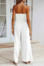 Load image into Gallery viewer, Tied Cutout Tube : Wide Leg Jumpsuit
