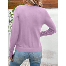 Load image into Gallery viewer, Women’s V‑Neck Button‑Down Cardigan Knit Sweater
