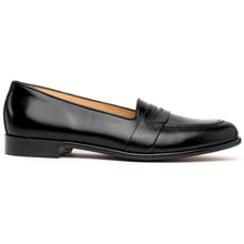 Load image into Gallery viewer, 15-203-BLK SAVANNAH Calfskin Penny Loafer, Black
