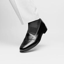 Load image into Gallery viewer, 15-203-BLK SAVANNAH Calfskin Penny Loafer, Black
