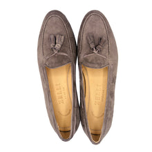 Load image into Gallery viewer, 16-580-MOC NAPLES Italian Kid Suede Tassel Loafer, Mocha
