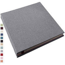 Load image into Gallery viewer, 16-inch 20 Pages Self Adhesive Photo Album DIY Scrapbook Rustic Linen Cloth Cover Personalize Album for Wedding Memory Album  Home Decor House Decoration DIY Memorable Gifts For Loved Ones
