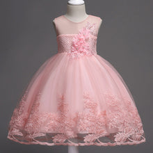 Load image into Gallery viewer, First Communion Flower Girl Dress - Mandotos Lace Trim Tulle Bead Embroidery
