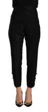 Load image into Gallery viewer, Dsquared² Black Wool High Waist Skinny Women Pants
