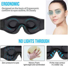 Load image into Gallery viewer, Wireless Call Stereo Music Blackout Sleep Eye Mask
