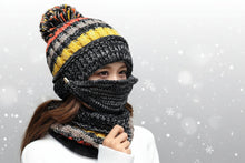 Load image into Gallery viewer, Winter Plush Knitted Hat – Soft Warm Knit Beanie for Cold Weather
