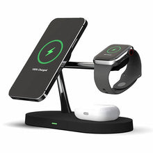 Load image into Gallery viewer, Multifunctional Five-In-One Magnetic Wireless Charging Watch Headset Desktop Mobile Phone Holder Charger 15W Fast Charge
