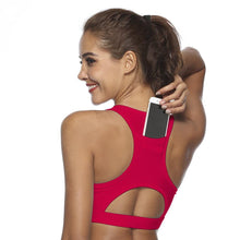 Load image into Gallery viewer, Women’s Pocket Sports Bra – Supportive Workout Bra with Phone Pocket
