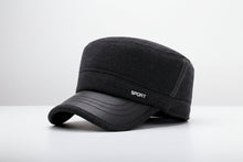 Load image into Gallery viewer, Winter Flat Hat – Classic Warm Wool-Style Newsboy Cap
