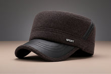 Load image into Gallery viewer, Winter Flat Hat – Classic Warm Wool-Style Newsboy Cap
