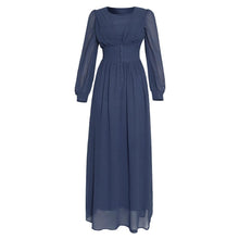 Load image into Gallery viewer, Muslim Women's Clothing Long Sleeve Chiffon Dress
