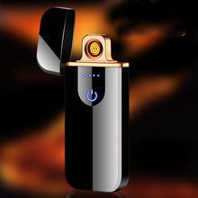 Load image into Gallery viewer, Modern Touch Electric lighter Plasma Lighters Dual arc Lighter USB lighters Flameless Rechargeable Lighter Windproof Lighter Electric lighters for  Men Gift Gadgets Accessories
