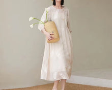 Load image into Gallery viewer, Women's Fashion Personality Linen Dress

