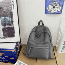 Load image into Gallery viewer, Elegant Leather Backpack Bag : With Fancy Zipper
