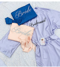 Load image into Gallery viewer, Custom Satin Bridesmaid Robes – Personalized with Name, Title, or Date | Wedding Party Gifts
