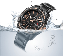 Load image into Gallery viewer, Men's  Luxury Stainless steal Waterproof Watch With Day And Date Display Unique Design Perfect Gift In Modern Metal Men  Wrist Watch Design
