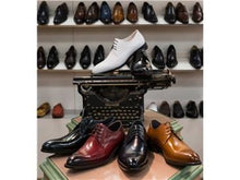 Load image into Gallery viewer, Burnished Calfskin Lace-Up Oxford Chestnut
