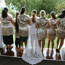 Load image into Gallery viewer, Custom Satin Bridesmaid Robes – Personalized with Name, Title, or Date | Wedding Party Gifts
