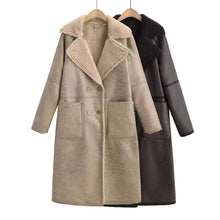 Load image into Gallery viewer, Women’s Belted Double-Breasted Winter Trench Coat
