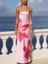 Load image into Gallery viewer, Stylish Printed : Tube Maxi Dress
