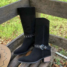 Load image into Gallery viewer, Stylish Point Toe Block : Heels Boots
