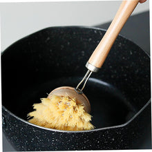Load image into Gallery viewer, Eco-Friendly Dish Brush Replacement Heads - 5 Pieces Natural Sisal Hemp and Beech Wood Scrubbing Brushes /
