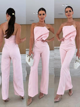 Load image into Gallery viewer, Candy-Colored Bodycon Halterneck Backless High-Waist Wide-Leg Jumpsuit
