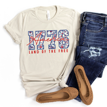 Load image into Gallery viewer, 1776 Land of the Free Tee
