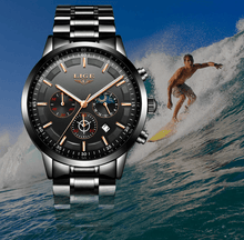 Load image into Gallery viewer, Men's Waterproof  Watch With Chronometers And Date Display Unique Design Perfect Gift
