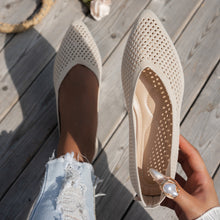 Load image into Gallery viewer, Women's Pointed Toe Flyknit Slip-On Loafers – Flat Casual Shoes
