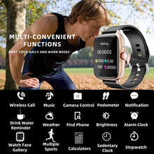 Load image into Gallery viewer, SmartTech 1.83'' Waterproof Smart Watch - Call &amp; Message Alerts, Sleep Monitoring, Sports Pedometer for iPhone &amp; Android
