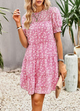 Load image into Gallery viewer, Floral smocked dress
