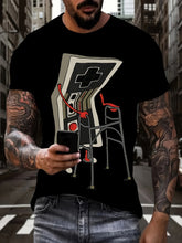 Load image into Gallery viewer, Game Controller Graphic Shirt for Men – Plus Size Streetwear Tee
