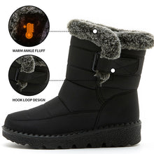 Load image into Gallery viewer, Women’s Waterproof Plush Snow Boots
