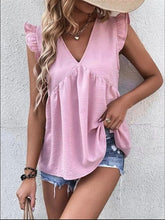 Load image into Gallery viewer, Babydoll Ruffle Sleeve Top
