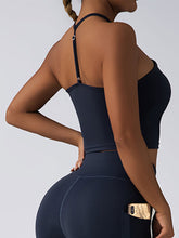 Load image into Gallery viewer, Padded Crop Top Push Up Sports Bra – Seamless Supportive Gym Tank for Women
